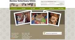 Desktop Screenshot of devinevet.com