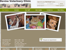 Tablet Screenshot of devinevet.com